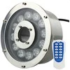 IP68 DC12V RGB LED fontano šviestuvas 12W su nuotolinio valdymo pulteliu