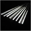 LED girlianda "Meteorai" Balta 30cm