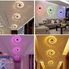 LED sieninis-lubinis šviestuvas 3D 3W RGB