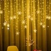LED užuolaida 230V šilta 4x0.6m 96LED su valdikliu
