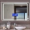 LED Veidrodis su Bluetooth garso kolonėlė, anti-rasojimo funkcija, su laikrodžiu ir termometru 100x60cm