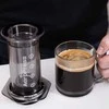 „Aeropress Clear“ juodas kavos virimo aparatas