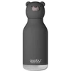 Asobu - Bestie Juodas Bear - 460 ml Insulated Bottle with Straw