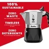 Bialetti Brikka Moka kavinukas 0.17 L Juodas, Nerūdijantis plienas
