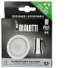 Gasket and filter plate for Bialetti stainless steel 4-cup moka pots