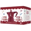Bialetti Candyland Rinkinys: Moka Express 3TZ (150 ml) raudona + 2 filiżanki