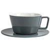 Espresso Gear - Latte cup with saucer Peakabrew pilkas 350 ml