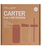 „Fellow“ – „Carter Move“ puodelis 3 viename – izoliuotas puodelis + 3 dangčiai „Sienna“, 473 ml