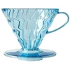 Hario - Plastic Drip V60-02 Project Waterfall Transparent Mėlyna