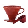 Hario V60-02 keramikinis kavos lašintuvas raudonas