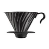 Hario V60-02 Metalinis lašintuvas su silikoniniu pagrindu - Juodas