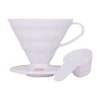 Baltas plastikinis lašintuvas Hario V60-02