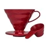 Hario V60-02 plastikinis lašintuvas raudonas