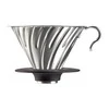 Hario V60-02 Plieninis lašintuvas su silikoniniu pagrindu