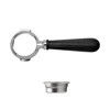 Kavamalė Lelit PLA580B bottomless filter holder with a juodas walnut wood handle