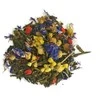 Sencha Goji arbata: lapeliai su rugiagėlėmis ir uogomis