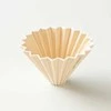 Origami M lašintuvas, smėlio spalvos briaunota forma