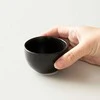 ORIGAMI - apvalus sensorinis espreso puodelis 90 ml juodas