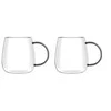 Vialli Design - 2 puodelių rinkinys Bolla su pilka rankena 400ml