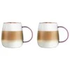 Vialli Design - 2 puodelių rinkinys Bolla su rožine rankena 400ml