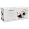 Vialli Design 2 filiżanki do espresso 120 ml Geo Gold 32118