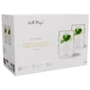 Vialli Design 2 szklanki 450 ml Geo Gold 32095