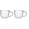 Vialli Design - Set of 2 Double-walled Glass Cups 250ml