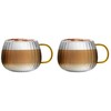 Tulip Vialli Design - Tulpių rinkinys iš 2 puodelių su geltona rankena 350ml