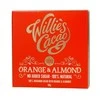 Willie's Cacao – Be pridėtinio cukraus – Apelsinų ir migdolų 50g
