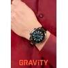 Išmanusis laikrodis Gravity Juodas 2 Paski GT10-2