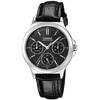 Casio laikrodis LTP-V300L-1A moterims, juodas ciferblatas, sidabrinė korpusas