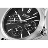 Casio laikrodis LTP-V300L-1A moterims, juodas ciferblatas, sidabrinė korpusas