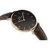 Laikrodis DANIEL WELLINGTON DW00100170. Kvarcas, Juoda Spalva. Moteris.