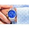 Vyriškas laikrodis Giewont Chronograph Sapphire Sidabrinė Mėlyna GW8510-B3