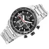 Vyriškas laikrodis Giewont Chronograph Sapphire Sidabrinė Juodas GW9140-B1