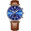 Vyriškas laikrodis Giewont Chronograph Sapphire Ruda Mėlyna GW5630-A6