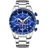 Vyriškas laikrodis Giewont Chronograph Sapphire Sidabrinė Mėlyna GW9140-B3