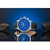 Vyriškas laikrodis Giewont Chronograph Sapphire Juodai Mėlyna GW6310-A3