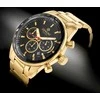Vyriškas laikrodis Giewont Chronograph safyrinis auksinis juodas GW9140-B4