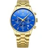 Vyriškas laikrodis Giewont Chronograph Sapphire Złoto Mėlyna GW6310-B5