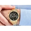 Vyriškas laikrodis Giewont Chronograph Sapphire Złoto Juodas GW8510-B5