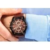 Vyriškas laikrodis Giewont Chronograph Sapphire Juodai Ruda GW8810-A3
