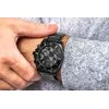 „Giewont Chronograph“ safyrinio juodo titano vyriškas laikrodis GW3970-B1