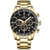 Vyriškas laikrodis Giewont Chronograph Sapphire Gold Juodas GW9140-B4