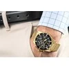 Vyriškas laikrodis Giewont Chronograph Sapphire Złoto Juodas GW3970-B7