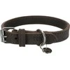 TRIXIE Rustic rieb. odos antkaklis, S-M 34-40cm/25mm, tams. rudas