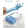 Prailgintos mėlynos nitrilo pirštinės Santex Flash Extra-Large Nitrile 30 cm, 100 vnt., 6,5 g - M