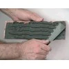 Dantyta glaistyklė, kvadratiniais dantimis su plastikine rankena, 10x10 mm, 13cm