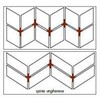 Kryžiukai plytelių tarpams, šešiakampėms (200 vnt), 2 mm