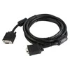 GEMBIRD CC-PPVGA-5M-B Gembird VGA HD15m/HD15m dvigubai ekranuotas su 2 ferito šerdimis 5m kabelis juodas